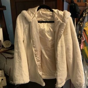 Faux fur jacket
